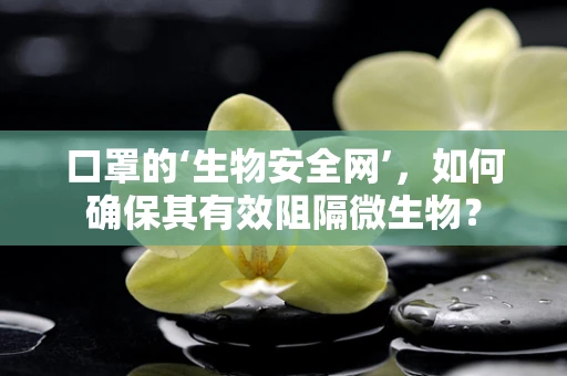 口罩的‘生物安全网’，如何确保其有效阻隔微生物？