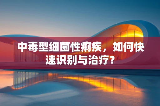 中毒型细菌性痢疾，如何快速识别与治疗？