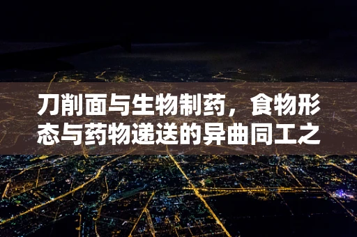 刀削面与生物制药，食物形态与药物递送的异曲同工之处