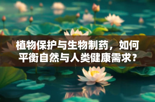植物保护与生物制药，如何平衡自然与人类健康需求？