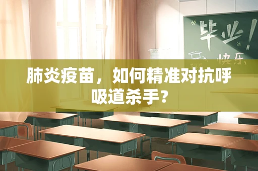 肺炎疫苗，如何精准对抗呼吸道杀手？