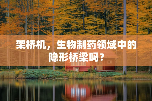 架桥机，生物制药领域中的隐形桥梁吗？
