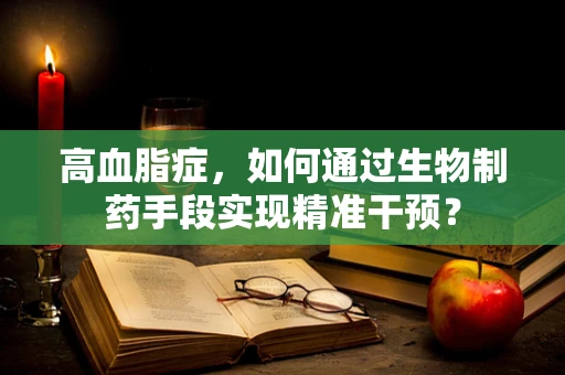 高血脂症，如何通过生物制药手段实现精准干预？