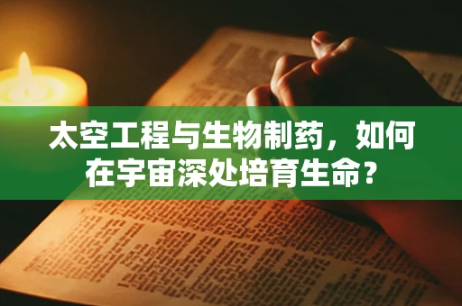 太空工程与生物制药，如何在宇宙深处培育生命？