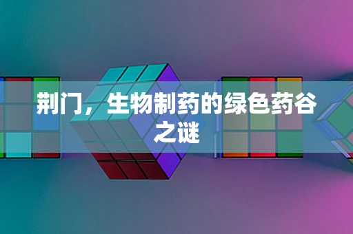 荆门，生物制药的绿色药谷之谜